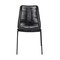 Armen Living Clip Indoor Outdoor Stackable Steel Dining Chair with Black Rope, PK2 LCCPSIBL - alternate 2